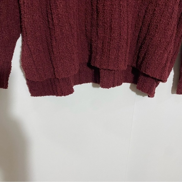 Maurices women soft long sleeve  crewneck maroon sweater size XL - Picture 4 of 8